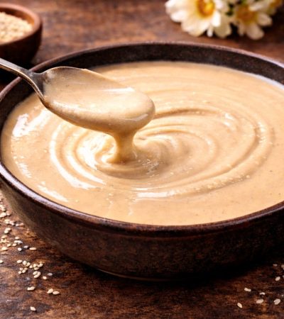 Σπιτικό Ταχίνι με μόνο 2 υλικά σε μπολ