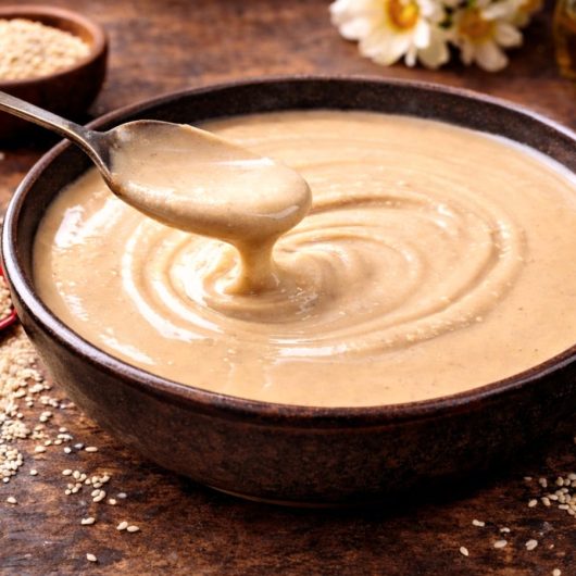 Σπιτικό Ταχίνι με μόνο 2 υλικά σε μπολ