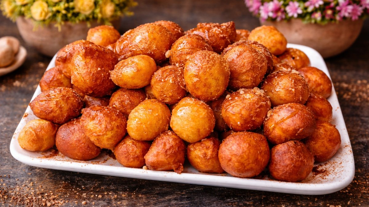 Λουκουμάδες χωρίς Μαγιά - No yeast Greek Loukoumades