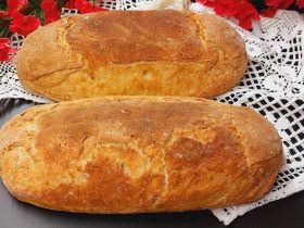 Εύκολο Χωριάτικο Ψωμί - Easy Rustic Bread