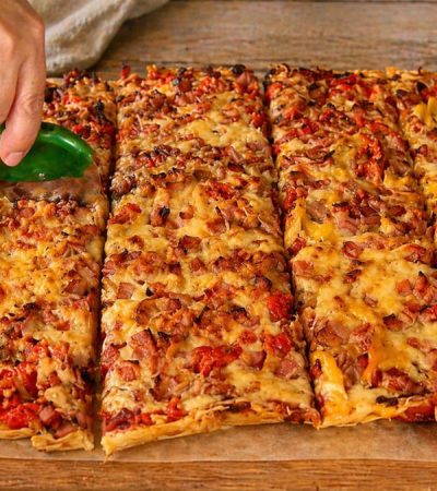 Πίτσα με Ψωμί του Τοστ - Toast Bread Pizza