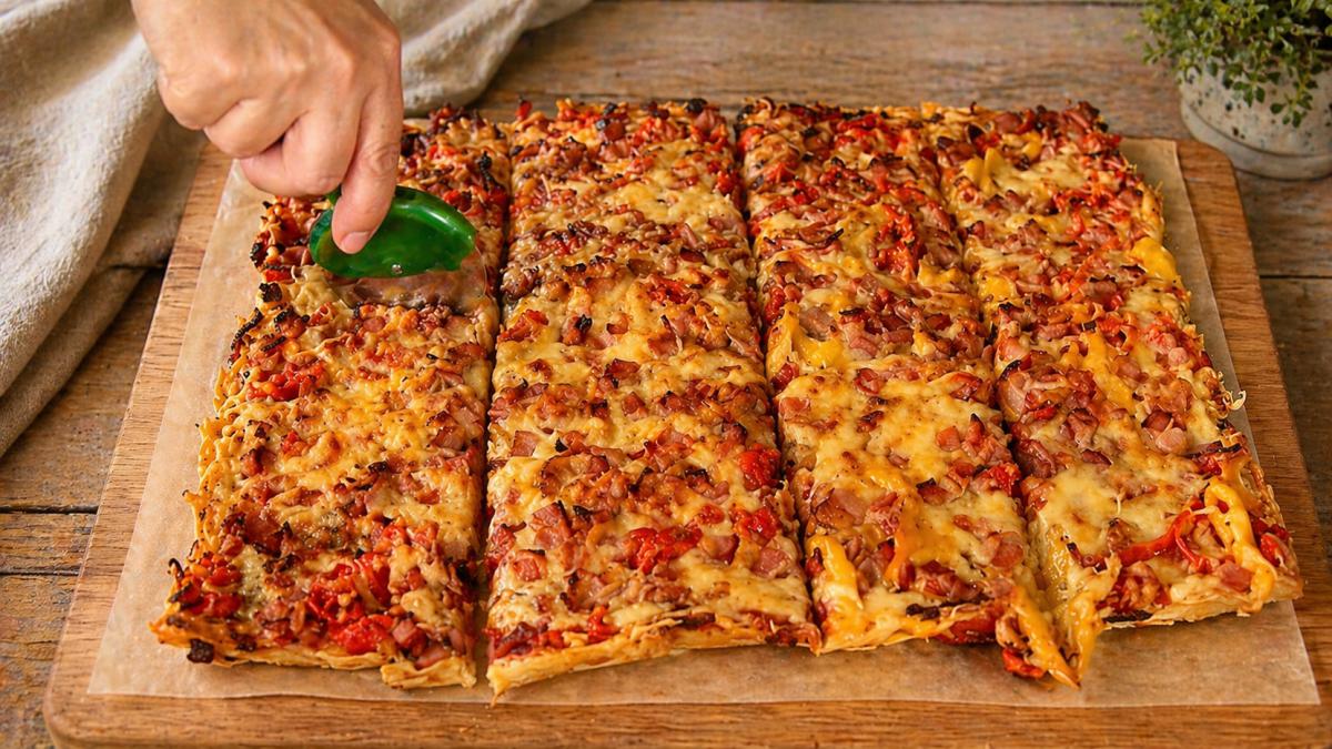 Πίτσα με Ψωμί του Τοστ - Toast Bread Pizza