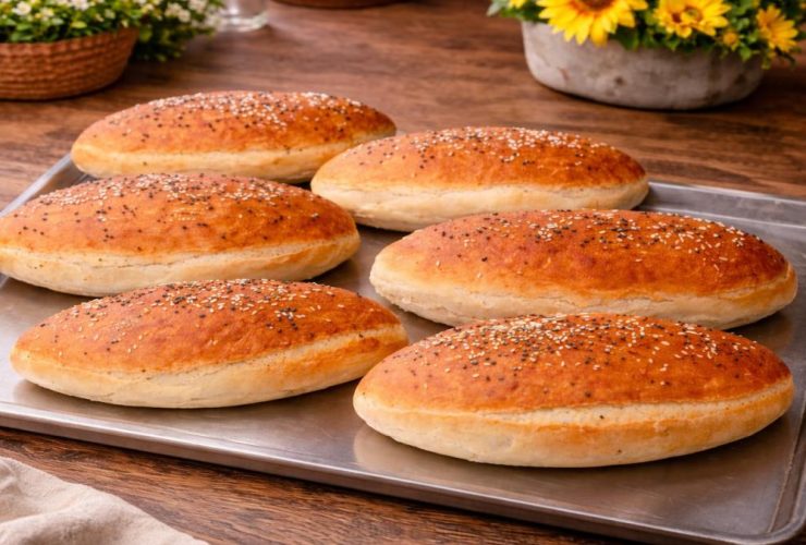 Ψωμάκια φραντζολάκια για σάντουιτς - Sandwich Buns