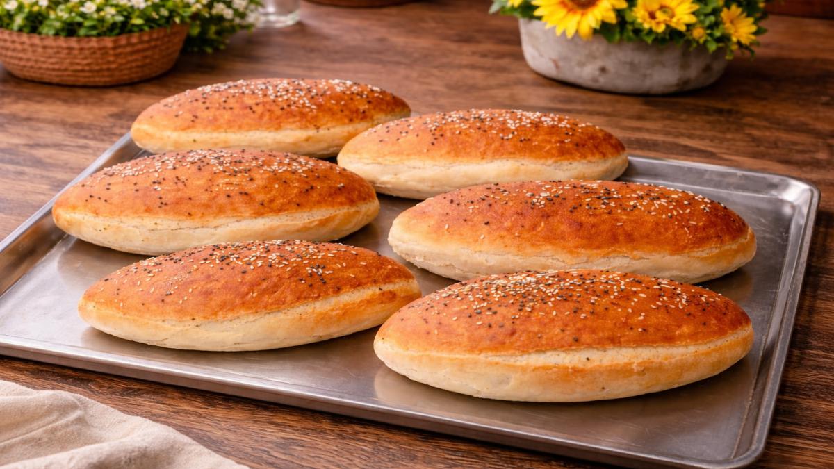 Ψωμάκια φραντζολάκια για σάντουιτς - Sandwich Buns