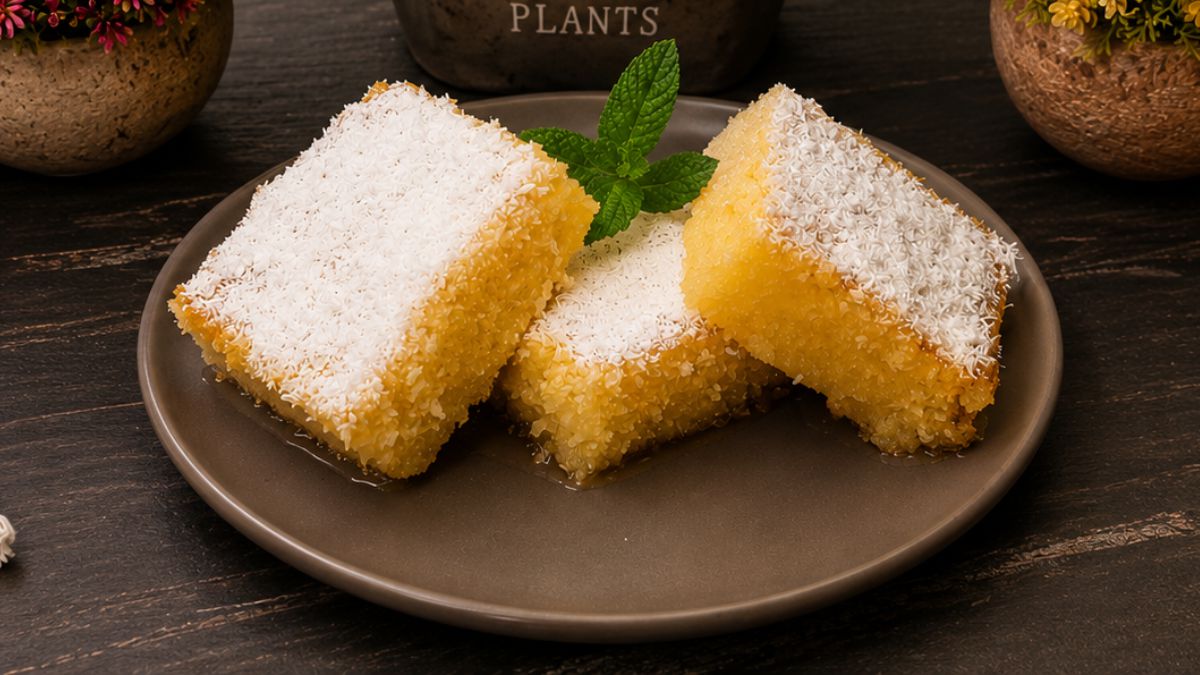 Σιροπιαστό Κέικ Ινδοκάρυδο - Syrup Coconut Cake