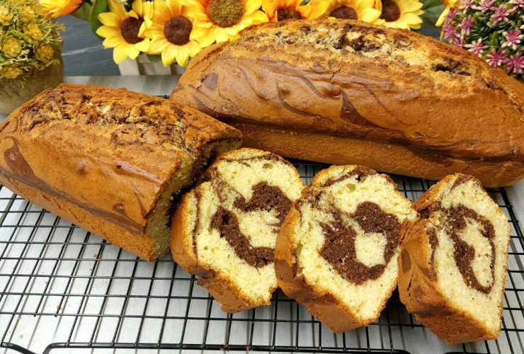 Εύκολο Κέικ Βανίλια Σοκολάτα - Esay Chocolate Vanilla Marble Cake