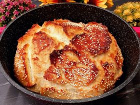 Ψωμί στην κατσαρόλα σαν γάστρας - Dutch Oven Bread