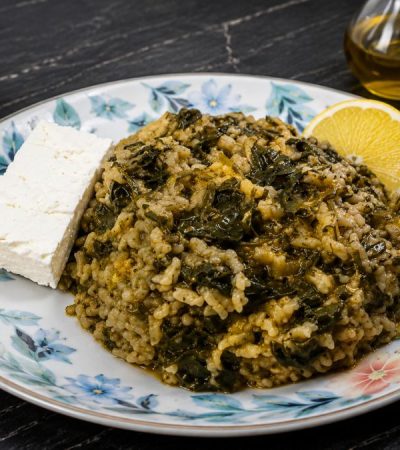 Σπανακόρυζο - Greek Spanakorizo
