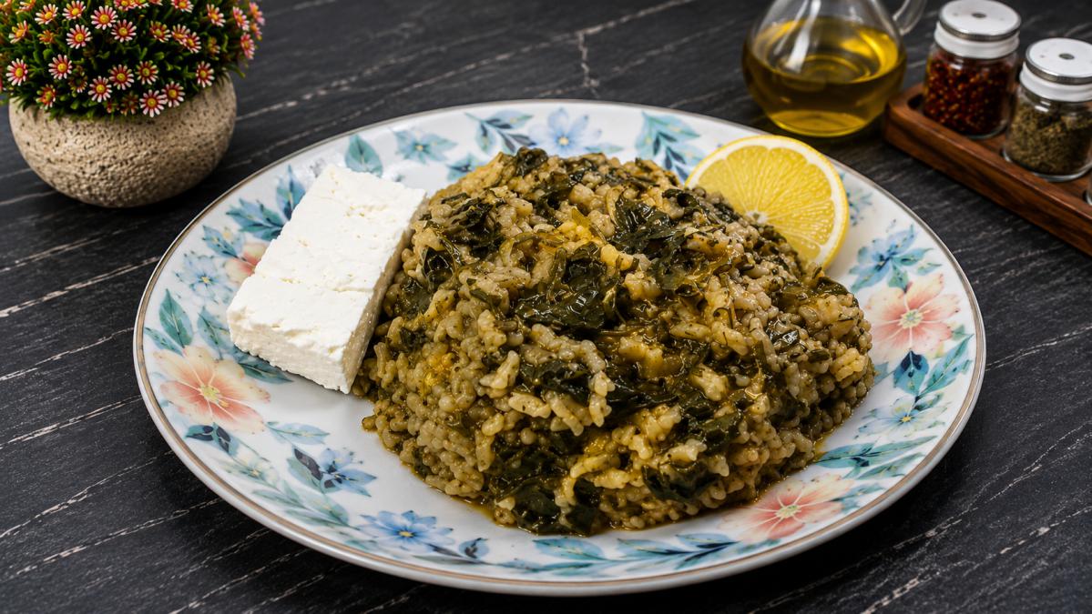 Σπανακόρυζο - Greek Spanakorizo