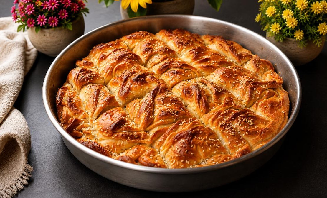 Τυρόπιτα με χωριάτικο φύλλο και 4 τυριά - Greek Cheese Pie