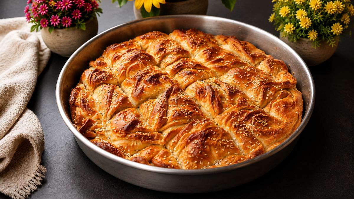 Τυρόπιτα με χωριάτικο φύλλο και 4 τυριά - Greek Cheese Pie