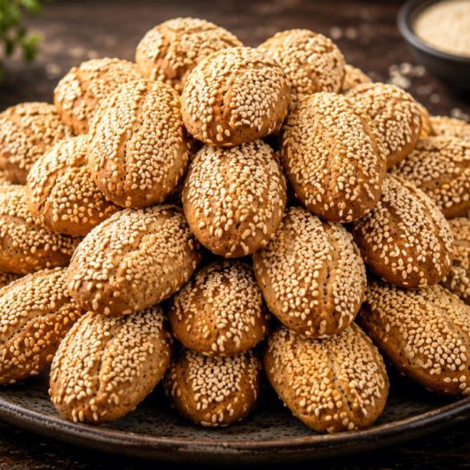 Κουλουράκια με σουσάμι και πορτοκάλι - Greek Orange Sesame Cookies