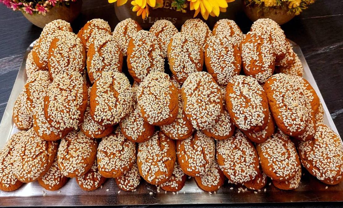 Κουλουράκια με σουσάμι και πορτοκάλι - Greek Orange Sesame Cookies