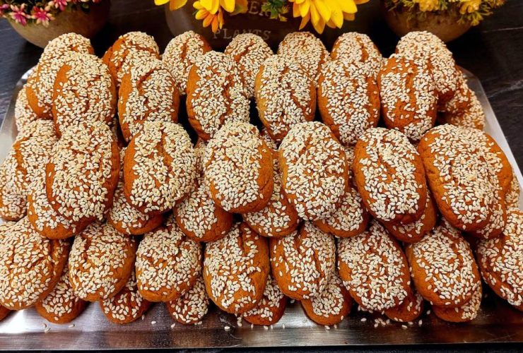 Κουλουράκια με σουσάμι και πορτοκάλι - Greek Orange Sesame Cookies