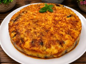 Μελιτζάνες φούρνου με κιμά και τυριά - Baked Eggplant with ground beef