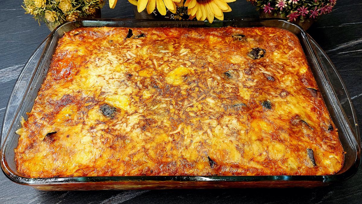 Μελιτζάνες Ογκρατέν με Πατάτες - Eggplant Au Gratin with Potatoes and Cheese