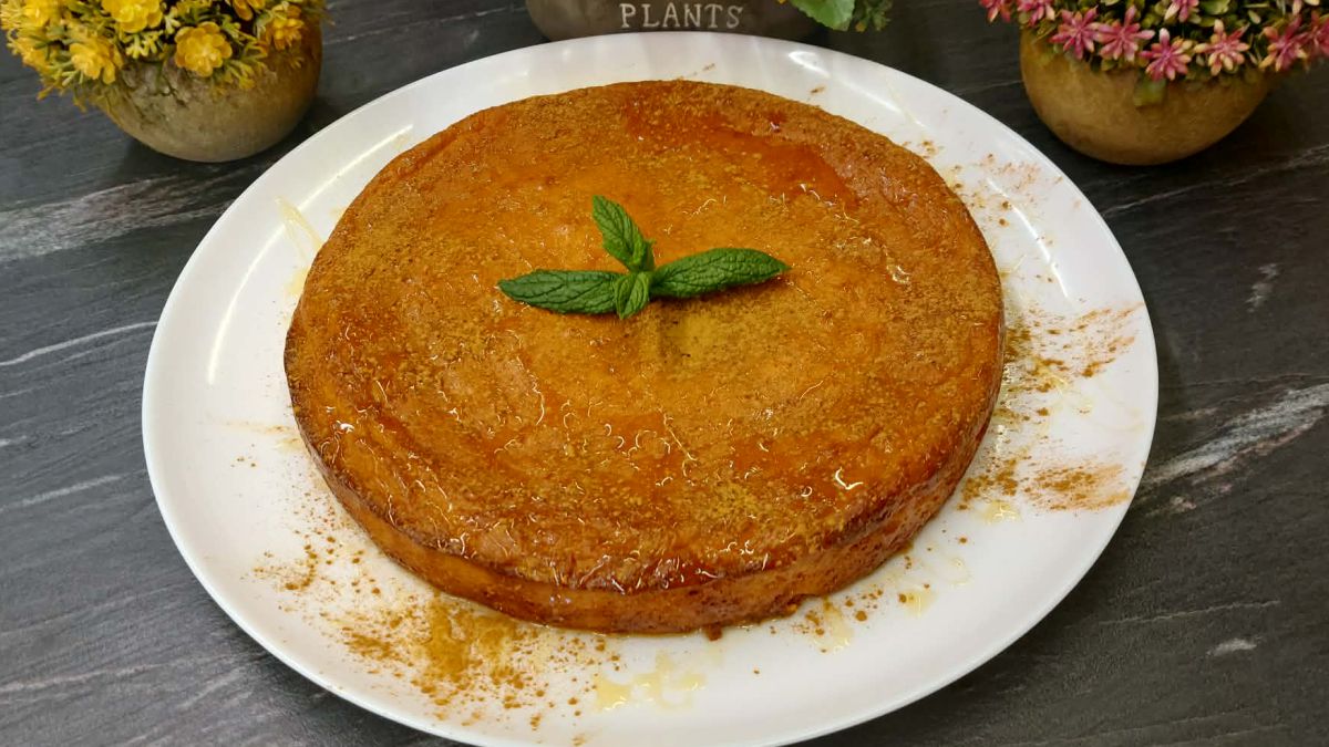 Μελόπιτα Σίφνου σε πιάτο - Greek Honey Pie in a plate