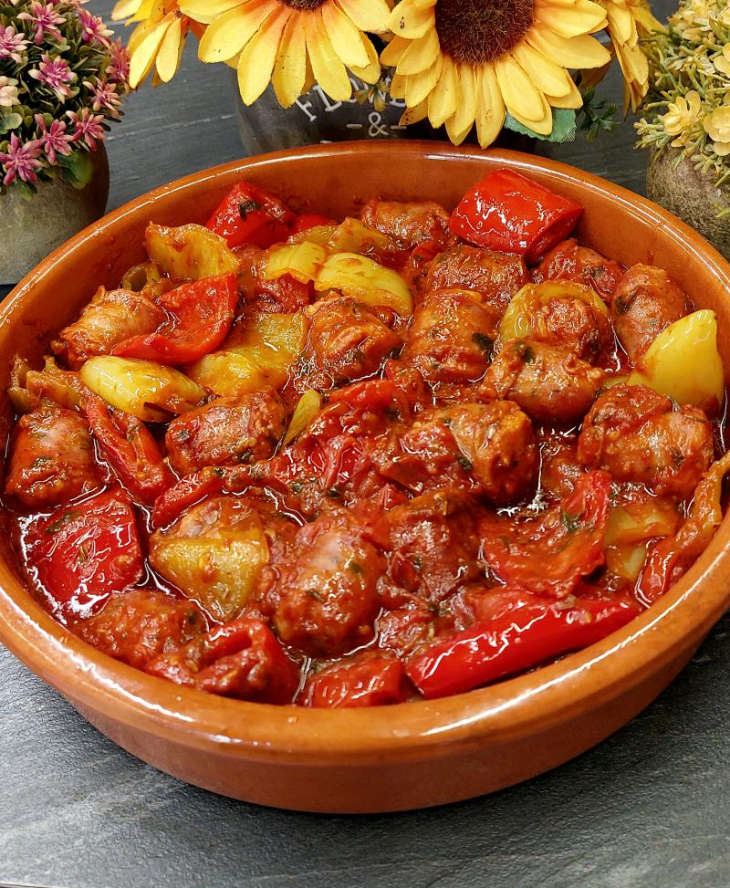 Σπετσοφάι με τυριά - Greek Meze Spotsofai