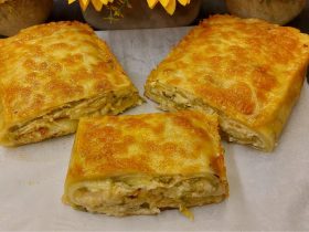 Ρολό με Κολοκυθάκια και τυριά στο φούρνο - Baked Zucchini Roll with Feta Cheese