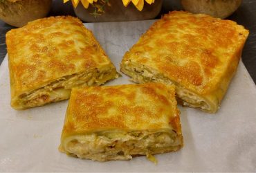 Ρολό με Κολοκυθάκια και τυριά στο φούρνο - Baked Zucchini Roll with Feta Cheese
