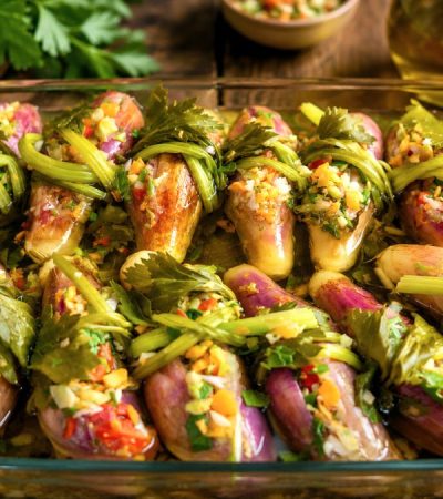 Μελιτζάνες τουρσί - Pickled Eggplants