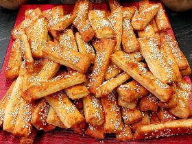 Αλμυρά μπισκότα μπατόν σαλέ - Cheese Breadsticks Savory Crackers