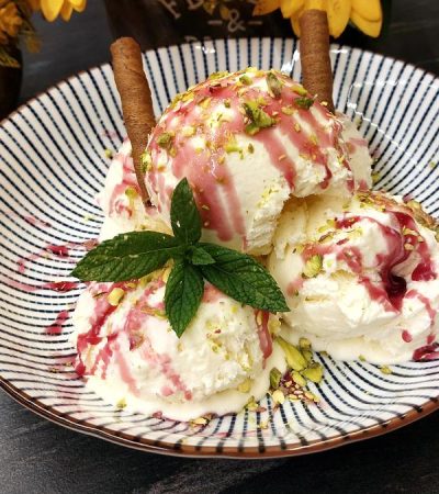 Παγωτό Καϊμάκι - Greek Mastic Ice Cream