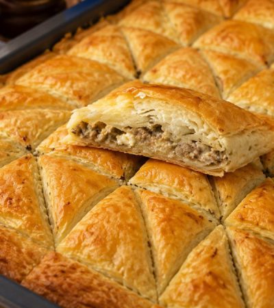 Μελιτζανόπιτα με φέτα και σπιτικό φύλλο - Homemade eggplant pie