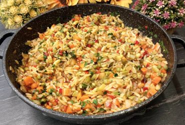 Νηστίσιμο κριθαράκι με λαχανικά - Vegan Orzo with Vegetables
