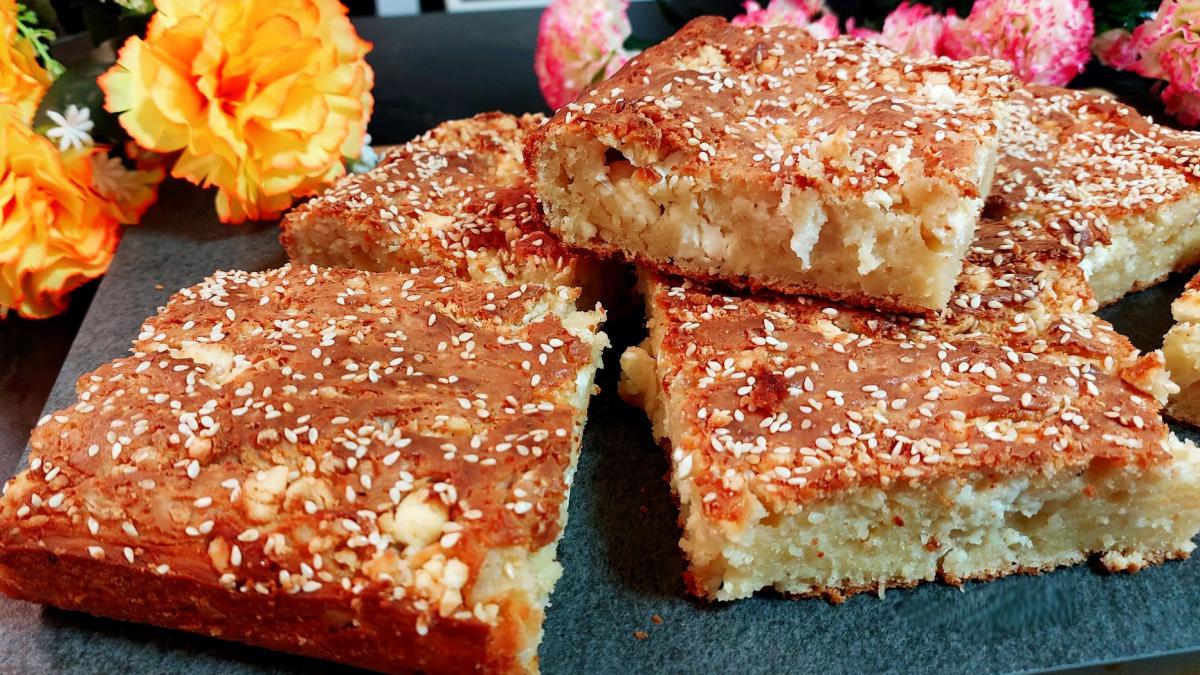 Τυρόπιτα χωρίς φύλλο - Crustless pie with feta
