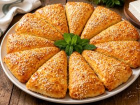 Τυρόψωμα - Τυρόπιτα χωρίς μαγιά - Quick No-Yeast Feta Cheese Pie