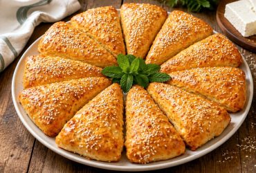 Τυρόψωμα - Τυρόπιτα χωρίς μαγιά - Quick No-Yeast Feta Cheese Pie