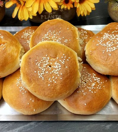 Ψωμάκια Μπριός Γεμιστά με τυρί και ζαμπόν - Stuffed Brioche Buns with Cheese and Ham