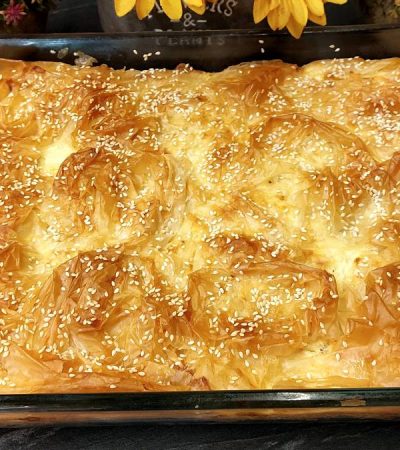 Τυροπιτα Σουφλέ σε ταψί - Easy Greek Feta Soufflé Pie
