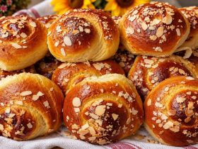 Τσουρεκάκια γεμιστά με σοκολάτα - Chocolate-Filled Tsoureki Rolls