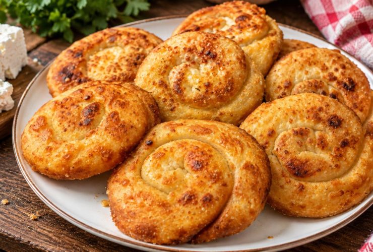 Τυρόπιτες Στριφτές με σπιτικό φύλλο - Greek Spiral Cheese Pies with Homemade Phyllo