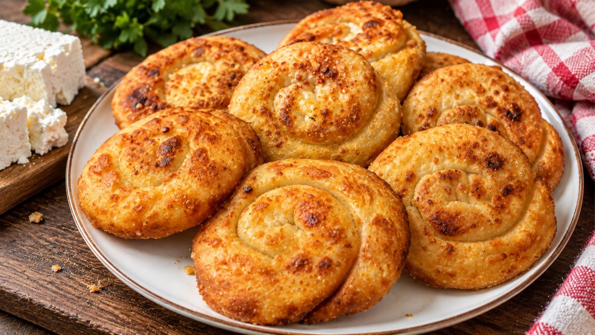 Τυρόπιτες Στριφτές με σπιτικό φύλλο - Greek Spiral Cheese Pies with Homemade Phyllo